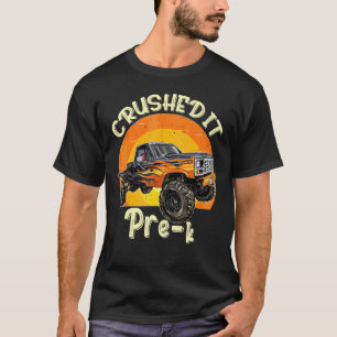 Camiseta Monster Truck Esmagou Antes De K Para A Escola De