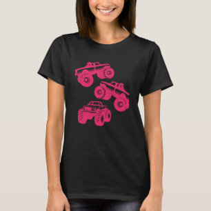 Camiseta Monster Truck for Girls & Toddler Pink