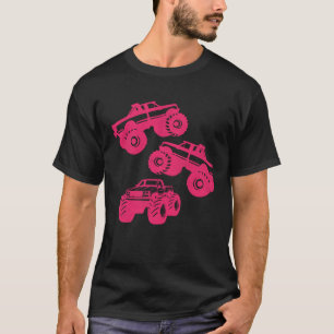 Camiseta Monster Truck for Girls & Toddler Pink