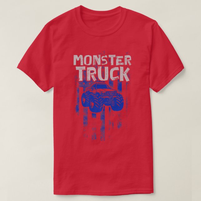 Camiseta Monster Truck Funny Driver2085 (Frente do Design)