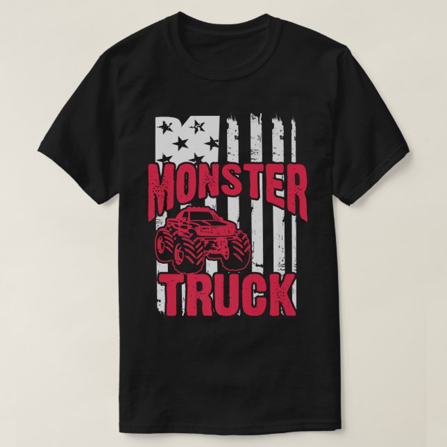 Camiseta Monster Truck Funny Driver 2094 (Frente do Design)
