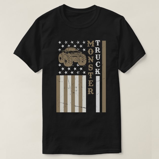 Camiseta Monster Truck Funny Driver 2098 (Frente do Design)