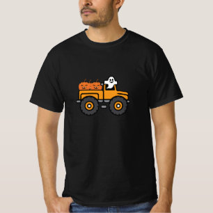 Camiseta Monster Truck Ghost Pumpkin Halloween