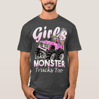 Camiseta Monster Truck Girls Monsters Aniversário 1