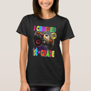 Camiseta Monster Truck I Esmagou 1 rua Graduação De Criança