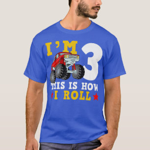 Camiseta Monster Truck IM 3 É assim que eu faço o aniversár