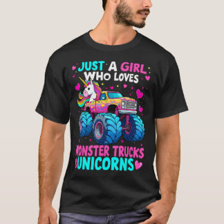 Camiseta Monster Truck Just A Girl Who Loves Monster Trucks