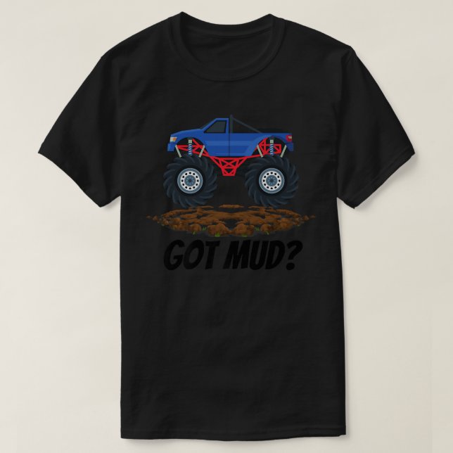 Camiseta Monster Truck Legal Caminhantes Tem Lama Esmagando (Frente do Design)