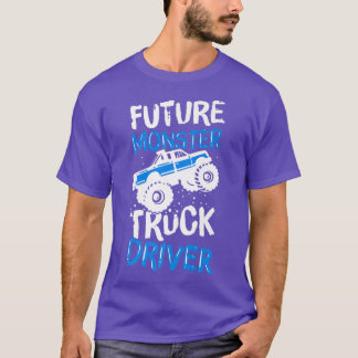 Camiseta Monster Truck License Racing Say Kids Bi