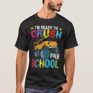 Camiseta Monster Truck Lover Boys Prontos Para Esmagar Ante