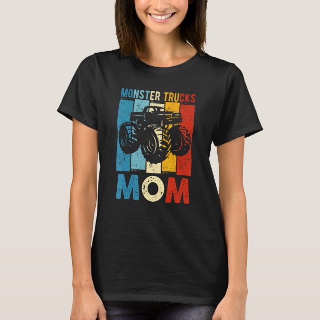 Camiseta Monster Truck Mãe Vintage Monster Truck (Frente)