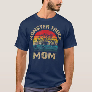 Camiseta MONSTER TRUCK MOM; Caminhão Grande Afastado Retro