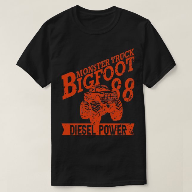 Camiseta Monster Truck Monster Trucks Big Wheel 3 (Frente do Design)