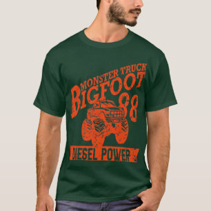 Camiseta Monster Truck Monster Trucks Grande Roda 4