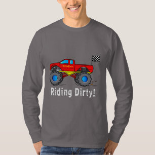 Camiseta Monster truck: Montada suja!