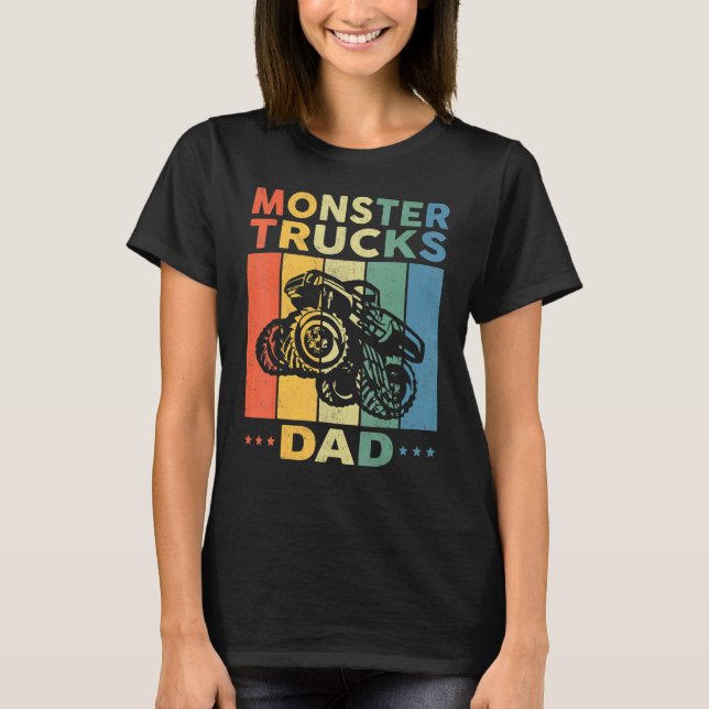 Camiseta Monster Truck Pai Retro Vintage Monster Truck (Frente)