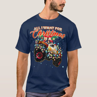 Camiseta Monster Truck para o Natal