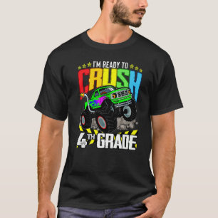 Camiseta Monster Truck Preparado Para Esmagar O Quarto Grau