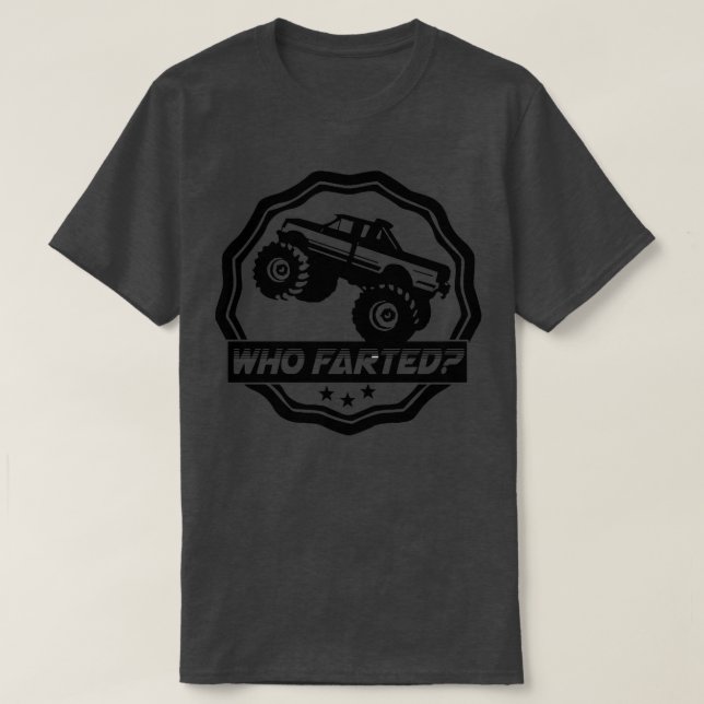 Camiseta Monster Truck Que Despedaçou Sticker (Frente do Design)