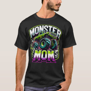 Camiseta Monster Truck Race Motorista Mãe Dia das Mães