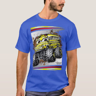 Camiseta Monster Truck School Bus 1