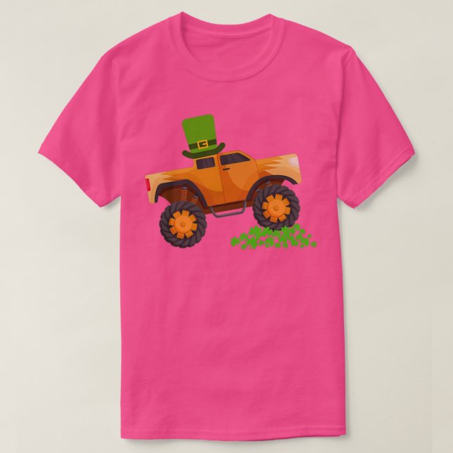 Camiseta Monster Truck Shamrock Men Rua Patrickx27 (Frente do Design)