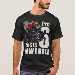 Camiseta Monster Truck T Shirt 6 Aniversário Divertido Este