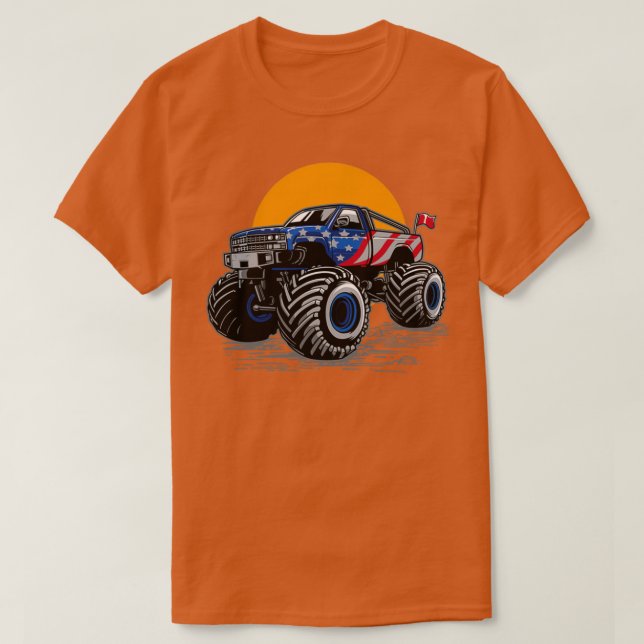 Camiseta Monster Truck Usa (Frente do Design)