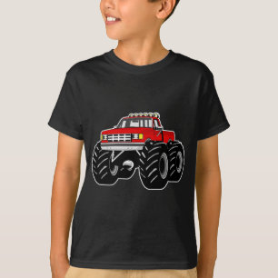 CAMISETA MONSTER TRUCK VERMELHO