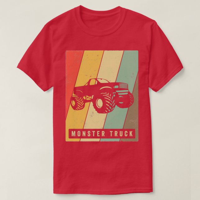 Camiseta Monster Truck Vintage Esporte Retro (Frente do Design)