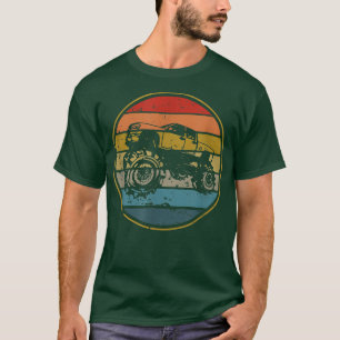 Camiseta Monster Truck Vintage Estilo de Retro Sun Design