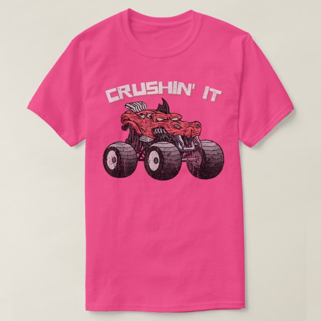 Camiseta Monster Truck Vintage Retro 268 (Frente do Design)