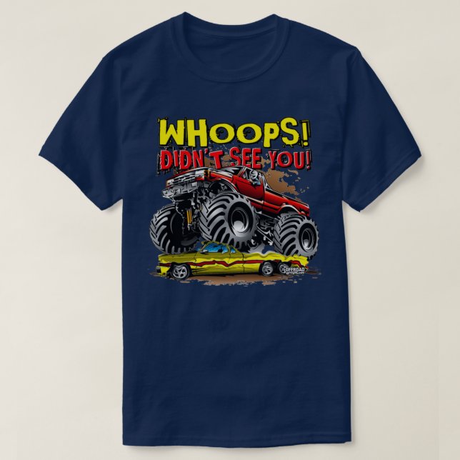 Camiseta Monster Truck Whops Red (Frente do Design)