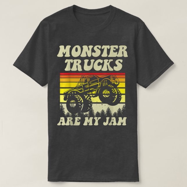 Camiseta Monster Trucks Are Jam Engines Truck Car Lovers Tr (Frente do Design)