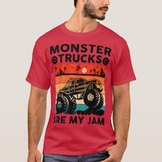 Camiseta Monster Trucks Are My Jam Vintage Retro Monster Tr