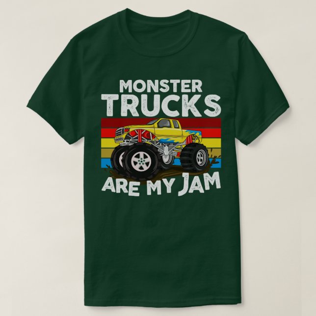 Camiseta Monster Trucks é meu Jam (Frente do Design)