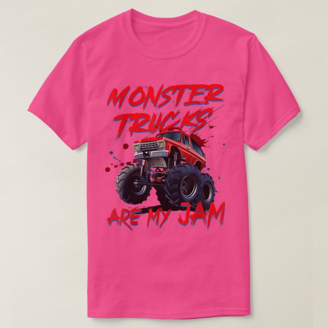 Camiseta Monster Trucks É Meu Jam 2138 (Frente do Design)