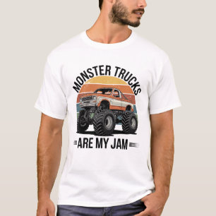 Camiseta Monster Trucks É Meu Olhar De Vintage Monstro Tr