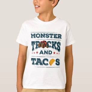 Camiseta Monster Trucks e Tacos