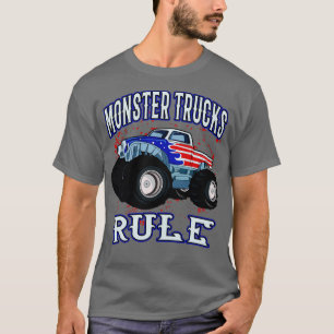 Camiseta Monster Trucks Regra Pegar Caminhão Monster