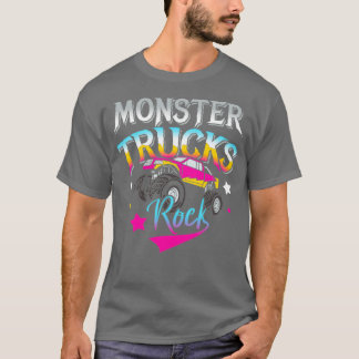 Camiseta Monster Trucks Rock Monstercaminhão Carro Gasolina