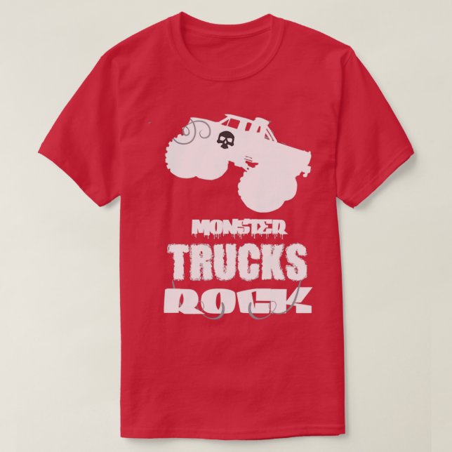 Camiseta Monster Trucks Rock T (Frente do Design)