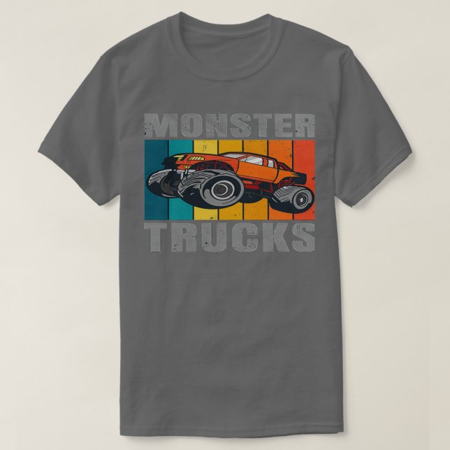 Camiseta Monster Truster monster compulsão monstro caminhão (Frente do Design)