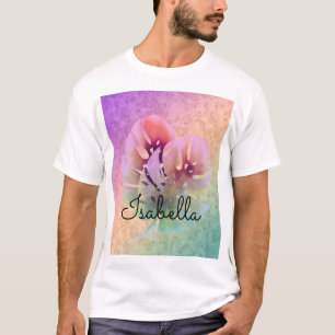 Camiseta Monstera exótica tropical deixa aquarela