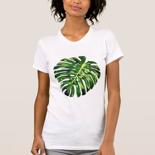Camiseta Monstera Leaf T-Shirt Gift (Frente)