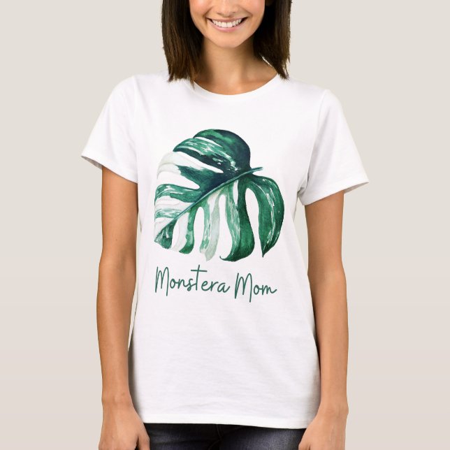 Camiseta Monstera Mãe, Monstera Lover (Frente)