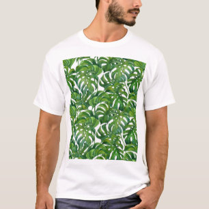 Camiseta Monstera Verde Deixa-se tropical