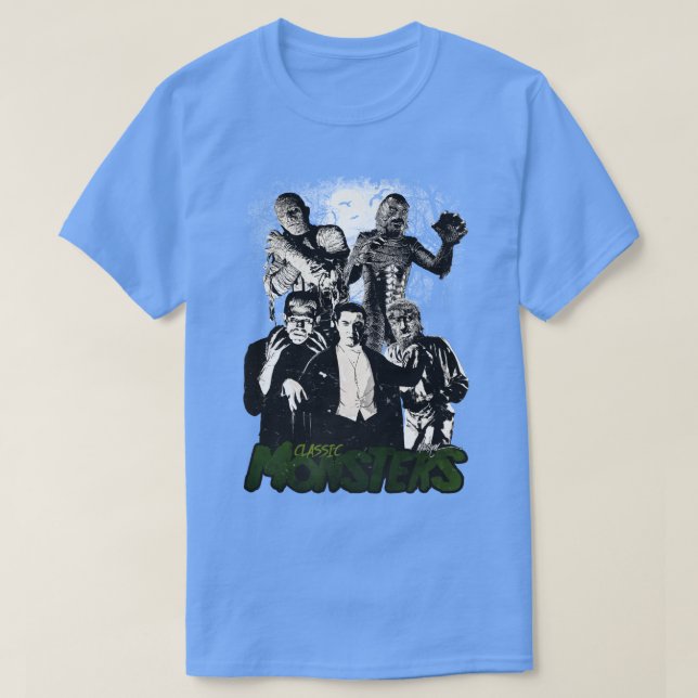 CAMISETA MONSTORES CLÁSSICOS (Frente do Design)