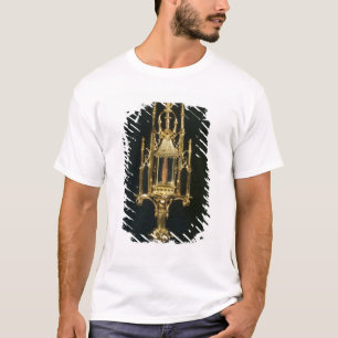 Camiseta Monstrance do relicário com parte de cruz