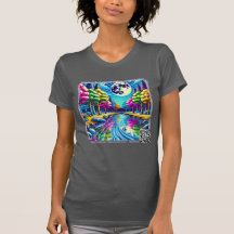 Monstream Creek Pop-Art Nature Design-T-Shirt